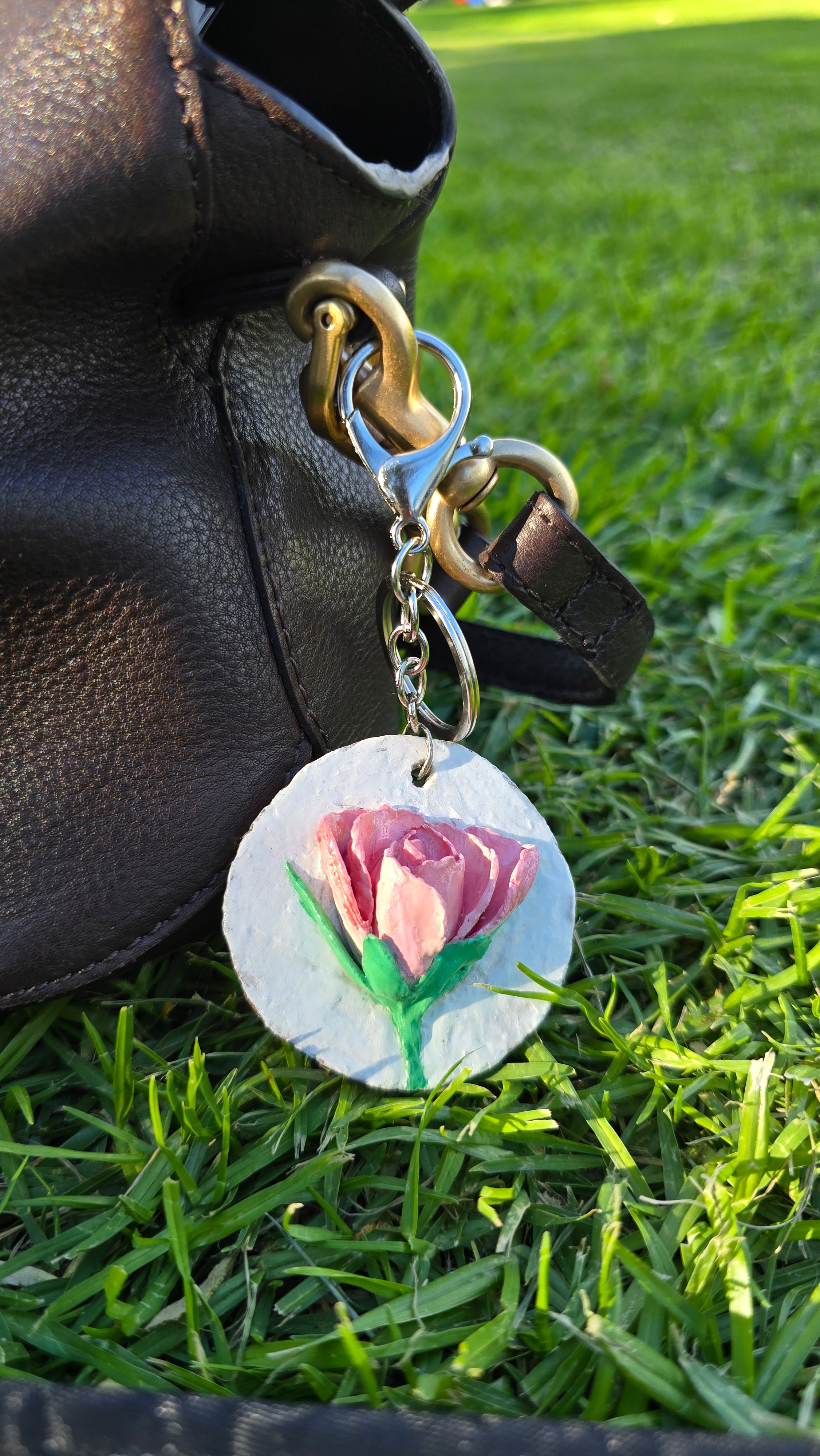 Purse Charm- Floral Touch wherever you go.