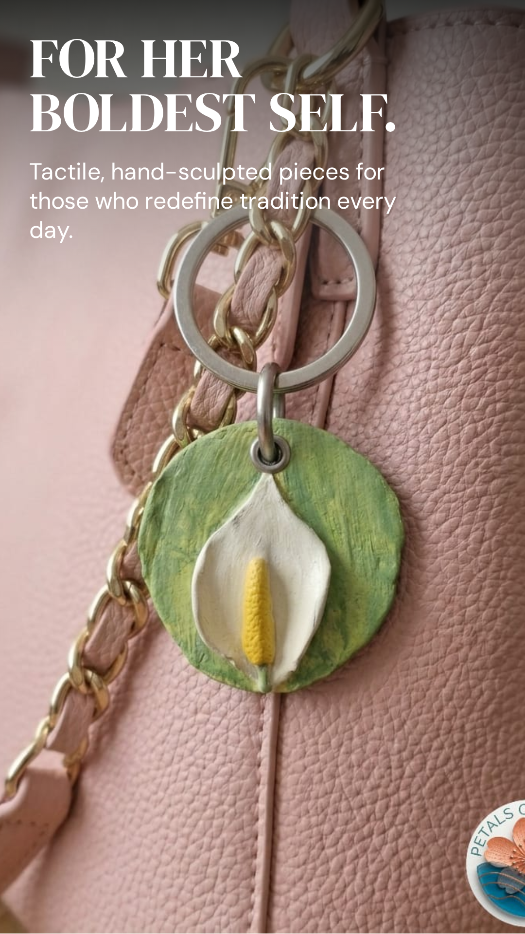 Purse Charms- Peace Lilly
