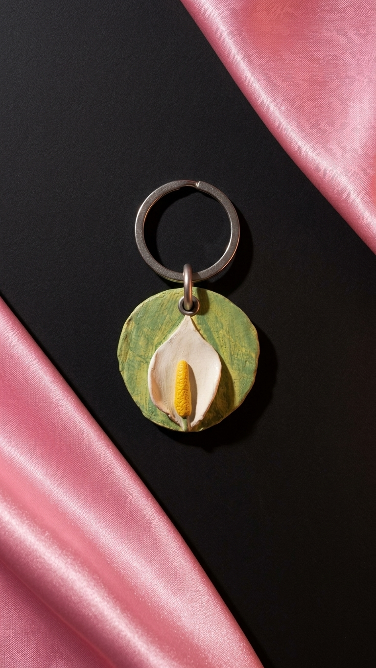 Purse Charms- Peace Lilly