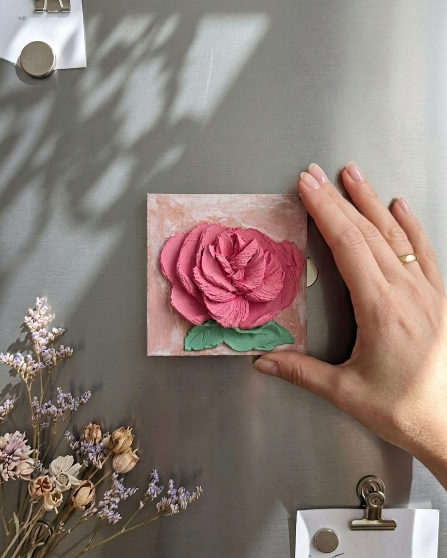 Fridge Magnet- Roses never goes out of Fashin