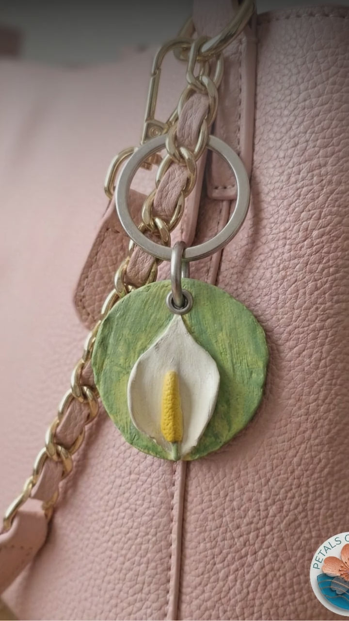 Purse Charms- Peace Lilly